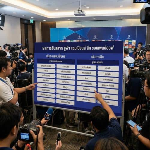 ผลการจับสลาก ยูฟ่า แชมเปียนส์ ลีก รอบเพลย์ออฟ